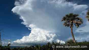 Humid with scattered storms today