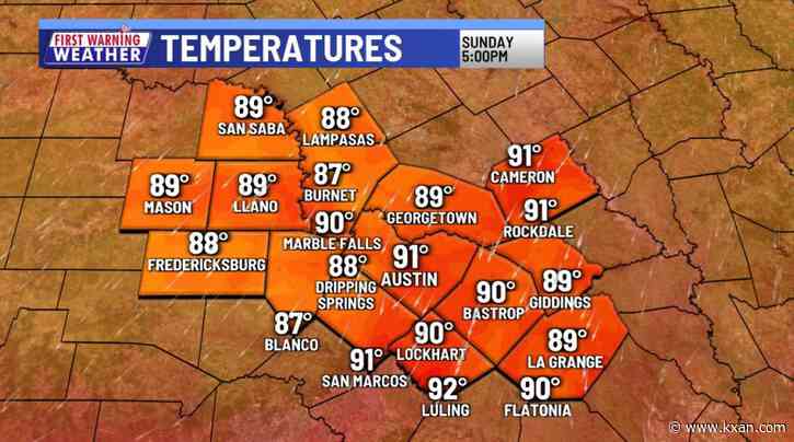 Warmer-than-average trend continues into next week