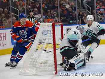 After rough start, feisty veteran d-man finally impresses in Edmonton Oilers win over Seattle Kraken