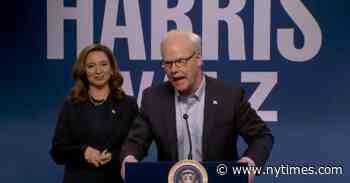 ‘S.N.L.’: Maya Rudolph and Jim Gaffigan Play Kamala Harris and Tim Walz