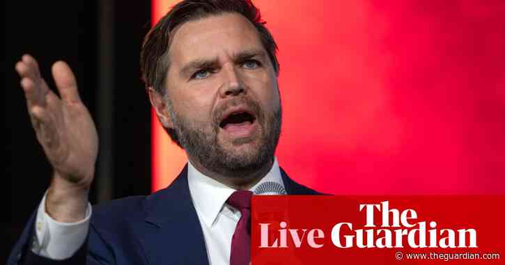 JD Vance takes stage at his second speech today in Pennsylvania – as it happened