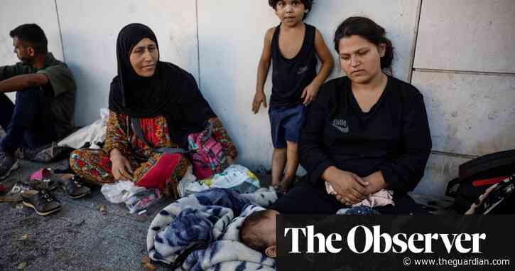 ‘World of horrors’: families huddle on Beirut’s streets amid the bombs