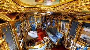 "Versailles auf Rädern": Zug von Märchenkönig Ludwig II. wird vor Augen der Besucher restauriert