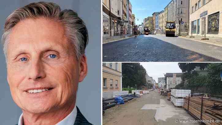 Straßenbaustellen in Rosenheim: Bürde für den Einzelhandel oder alles gar nicht so wild?
