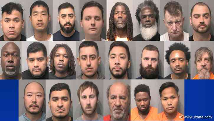22 arrested in central Indiana sex sting targeting child predators