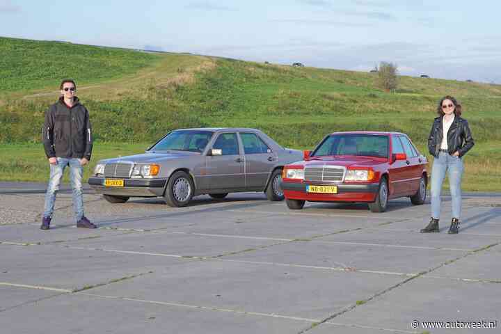 Broer (20) en zus (18) rijden allebei een 30 jaar oude Mercedes omdat vader en opa dat erin stampten