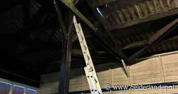 Brandje in het dak van de tribune van SC Varsseveld; oorzaak is waarschijnlijk broei in een marternest