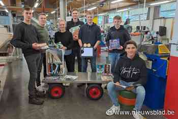 Technische school en lokale kunstenaar bouwen mobiele bibliotheken in Bilzen