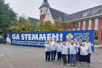 Vlaams Belang ontrolt ‘langste spandoek’ om zeker te gaan stemmen