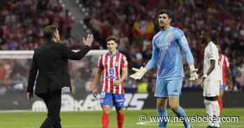 Madrileense derby hervat na staking door bekogelen Thibaut Courtois