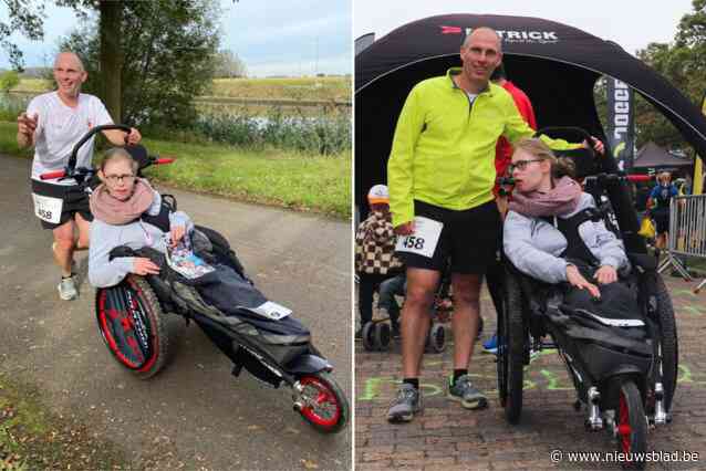Olivier (46) loopt samen met dochter Luna (17) tweede wedstrijd: “Als ik haar zo zie lachen, weet ik dat we dit nog vaak gaan doen”