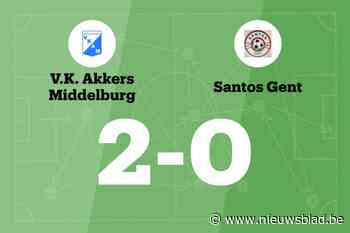 VK Akkers Middelburg maakt het verschil in de tweede helft tegen Santos Gent