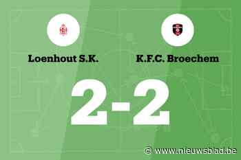 Broechem B sleept gelijkspel uit de brand in de uitwedstrijd tegen Loenhout