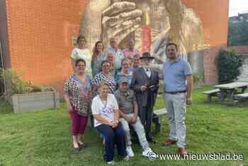 Emile Claus in de bloemetjes gezet tijdens kermisweekend Astene Feest
