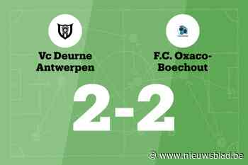 FC Oxaco-Boechout sleept gelijkspel uit de brand in de uitwedstrijd tegen VC Deurne Antwerpen