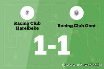 RC Harelbeke speelt thuis gelijk tegen RC Gent