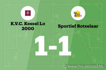 Kessel-Lo 2000 speelt gelijk tegen Rotselaar B