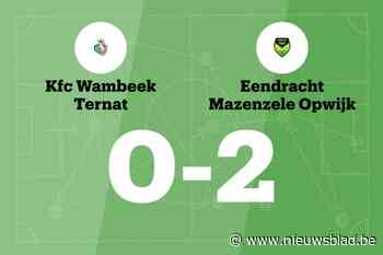 G. Verhoeven bezorgt Mazenzele Opwijk zege tegen KFC Wambeek Ternat