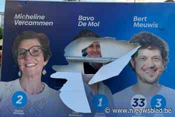 Merksems lijsttrekker De Mol dient klacht in tegen onbekenden die meerdere malen affiche beschadigde