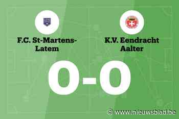 FC Latem en Eendracht Aalter blijven steken op 0-0