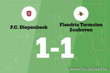 Diepenbeek B en Termolen spelen 1-1
