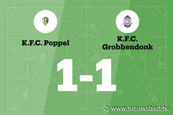 Van Der Steen redt punt voor Grobbendonk tegen Poppel