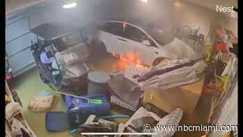 Tesla catches fire inside Florida garage flooded with saltwater from Hurricane Helene