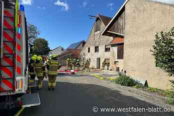 Feuerwehr probt in Paderborner Ortsteil den Ernstfall