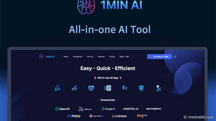 AI that gets it done in 60 seconds or less — lifetime access on sale for $40