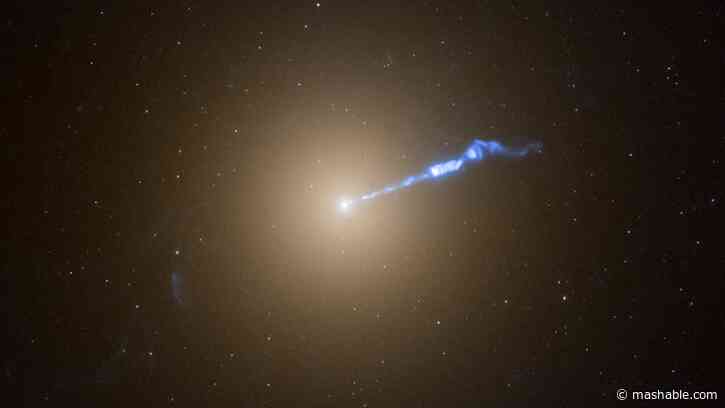 Black hole shot a beam through space. NASA snapped stunning footage.