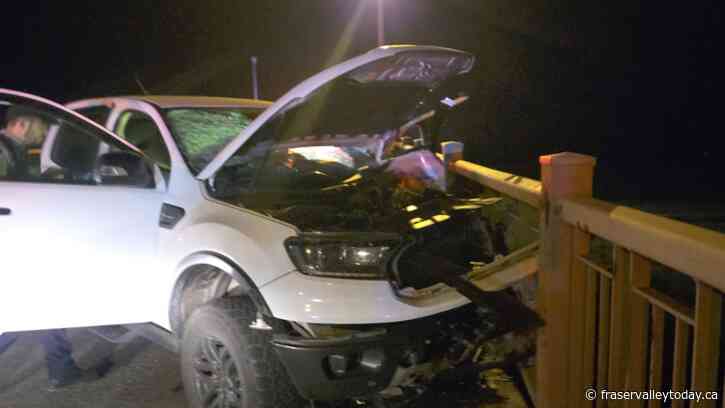 Multi-vehicle crash on Agassiz-Rosedale Bridge Saturday night sends 3 to hospital