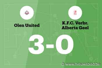 Van Genechten scoort twee keer voor Olen United in wedstrijd tegen Alberta Geel