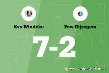 KVV Windeke wint ook van FCW Gijzegem