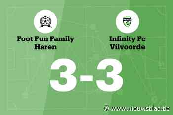 Infinity Vilvoorde sleept gelijkspel uit de brand in de uitwedstrijd tegen FFF Brussels