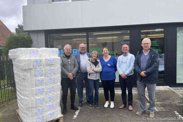 1550 rollen wc-papier voor sociale buurtwinkel Komerin