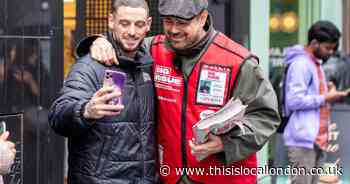 Ex EastEnders star Danny Dyer goes undercover to sell the Big Issue
