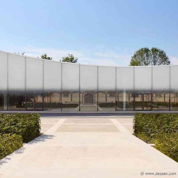 Stone pavilion by Sou Fujimoto "blends harmoniously" into historic champagne house