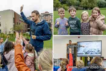 Leerlingen Montessorischool Duffel ontdekken alles over het weer tijdens bezoek weerman Bram