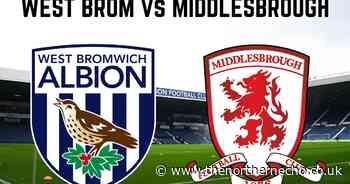 LIVE: West Brom 0 Middlesbrough 0 - Van den Berg back in Boro starting line-up