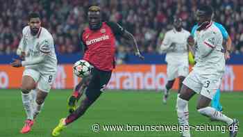 Live! Leverkusen führt gegen AC Mailand nach Boniface-Tor