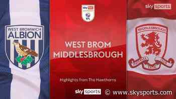 West Brom 0-1 Middlesbrough
