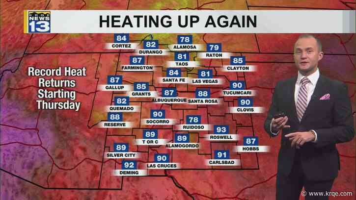 Warmer weather returns again starting Wednesday