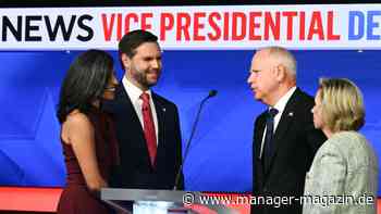 US-Präsidentschaftswahl: TV-Duell zwischen Tim Walz und JD Vance bleibt