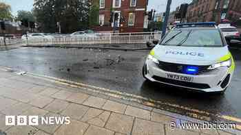 Police car crashes while responding to incident