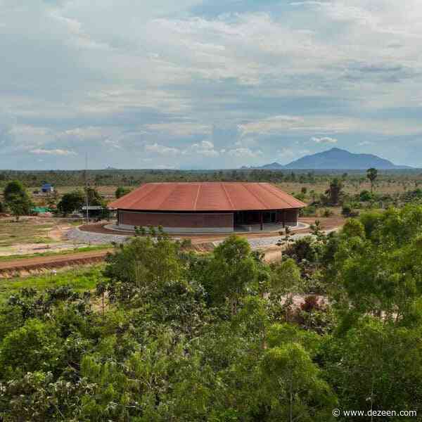 Perforated brickwork wraps The Gong music centre by Atelier Oï