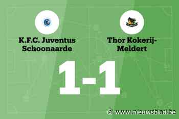 Juventus Schoonaarde B en TK Meldert B delen de punten