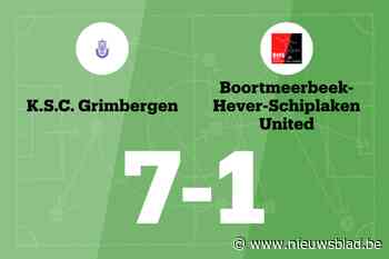 SC Grimbergen B toont wederom uitstekende vorm met zege tegen BHS United B