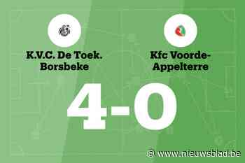 Vidts maakt twee goals voor DT Borsbeke C in wedstrijd tegen KFC Voorde-Appelterre
