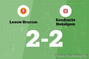 Leeuw Brucom B deelt thuis de punten met Hekelgem