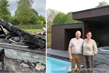 Wellness van Mieke (57) en Johan (55) weer open na verwoestende brand: “Onze telefoon stond meteen roodgloeiend”